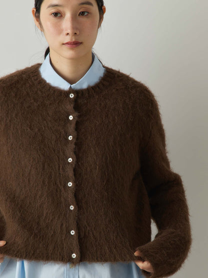 3-720283　shaggy knit cardigan