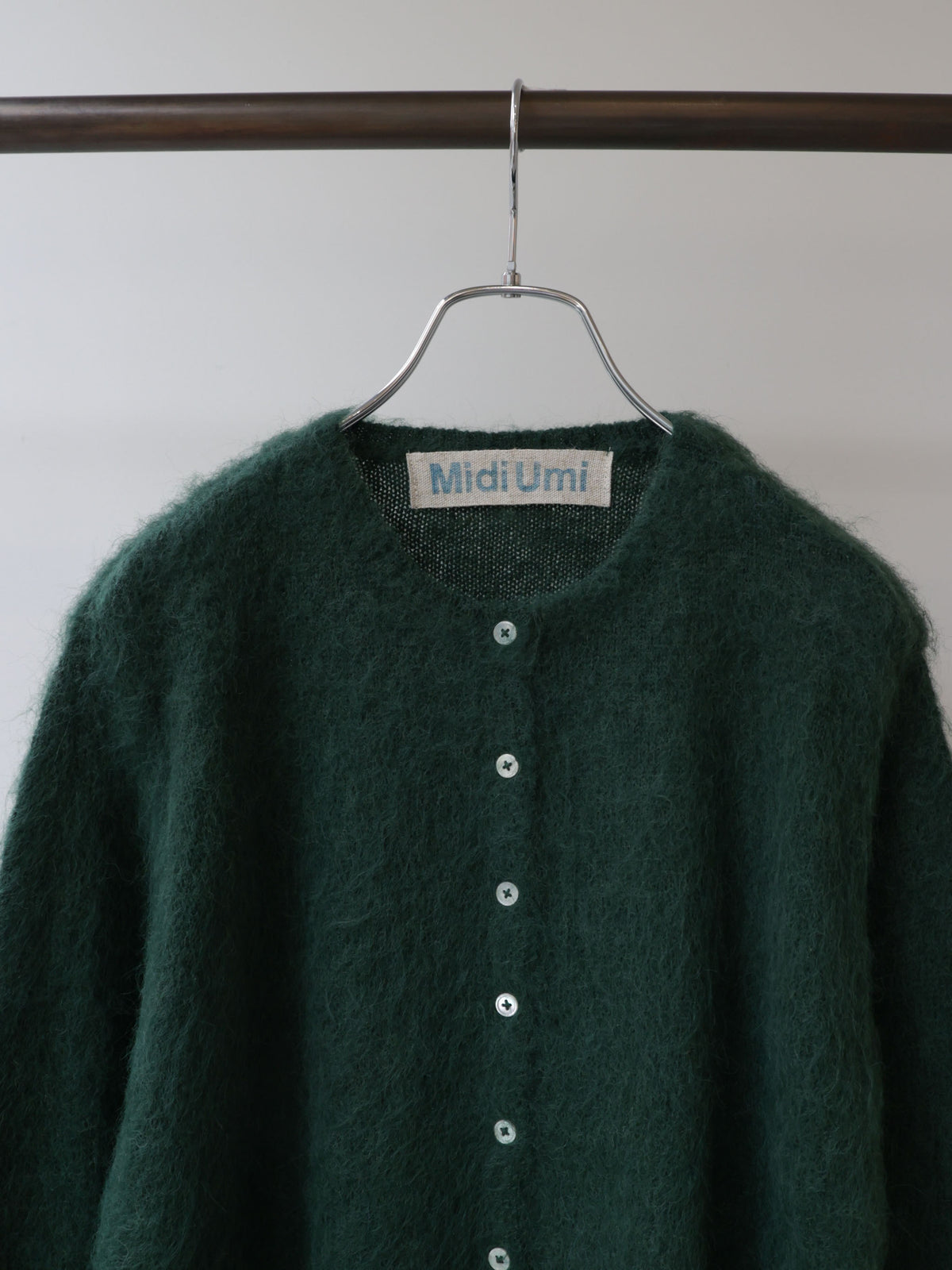 3-720283　shaggy knit cardigan