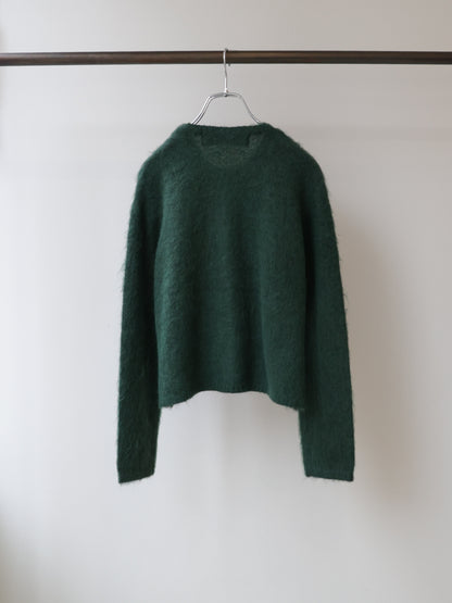 3-720283　shaggy knit cardigan