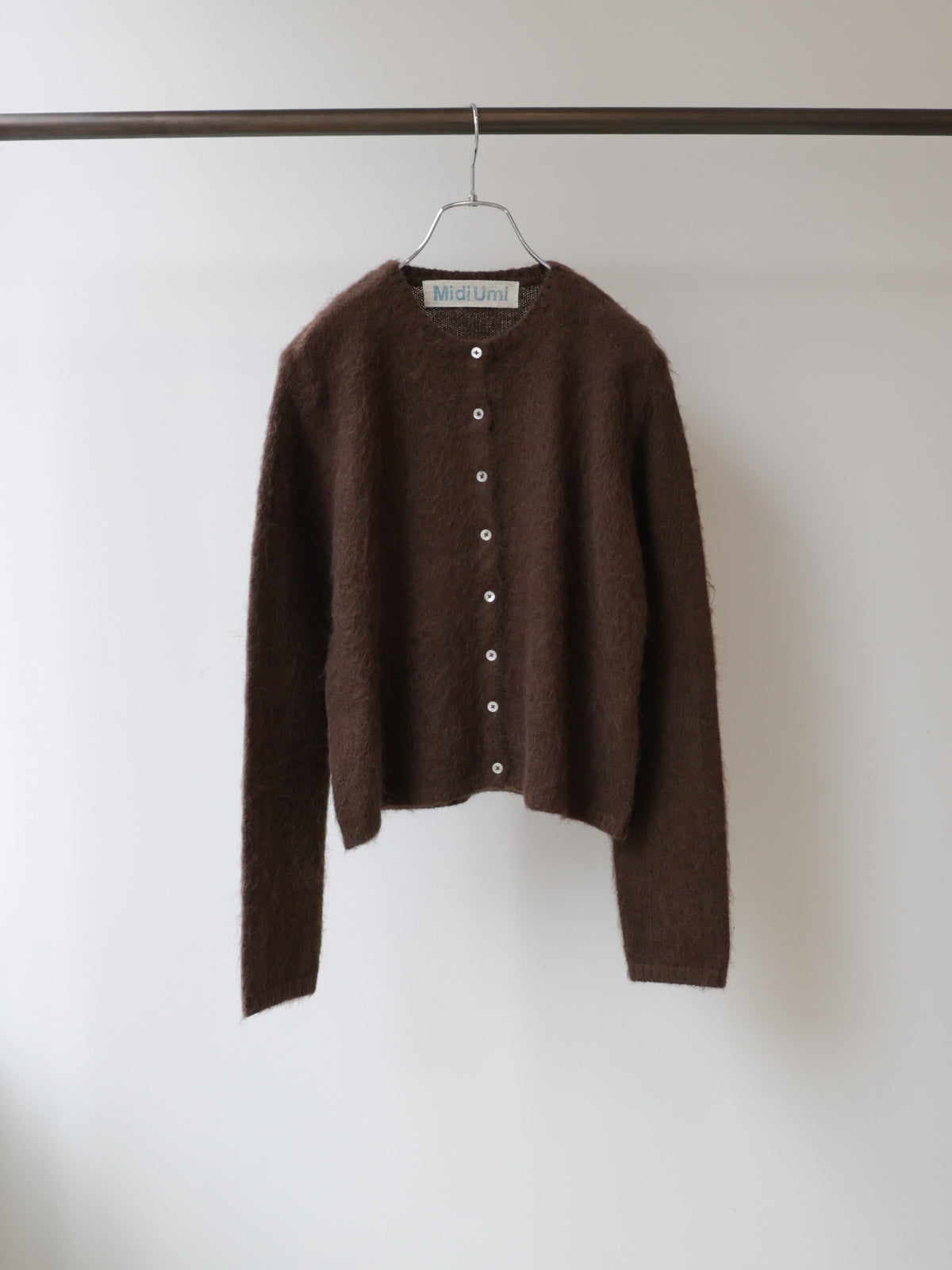 3-720283　shaggy knit cardigan