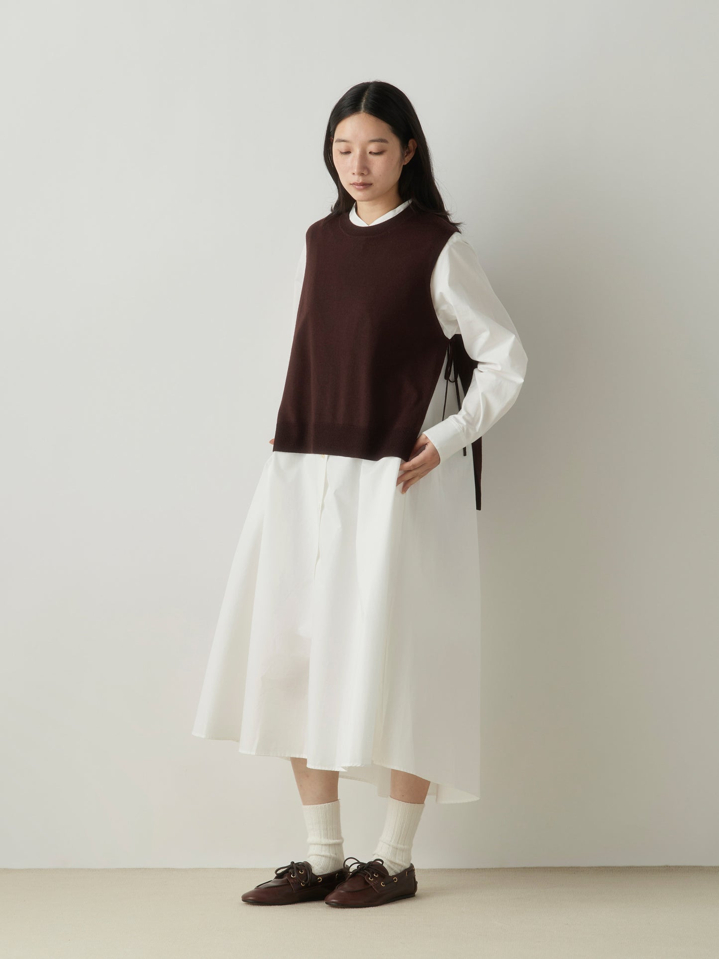 3-720298 side ribbon vest