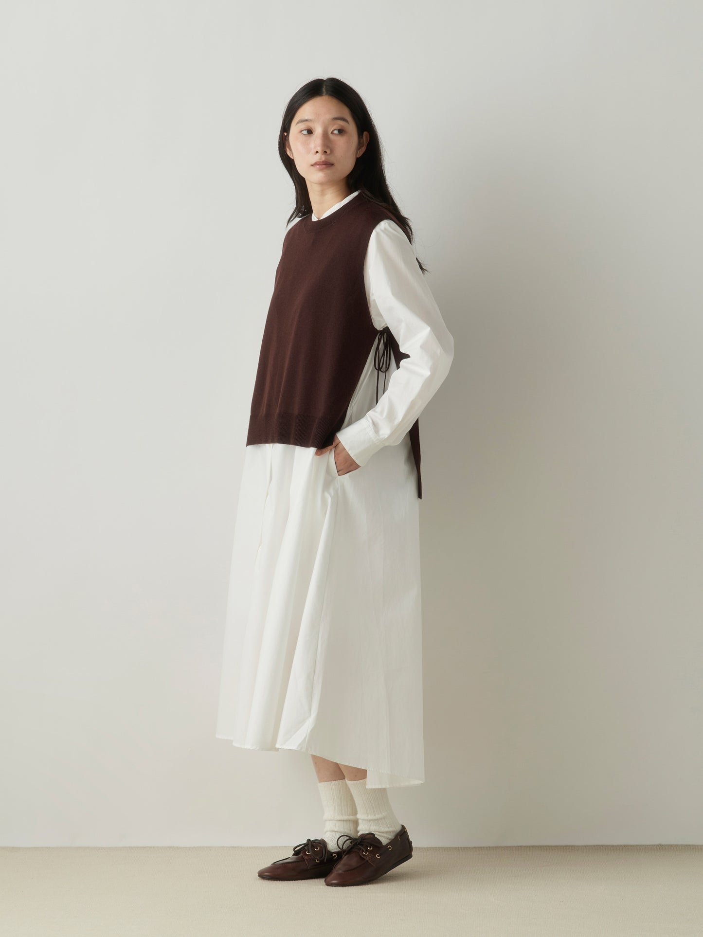 3-720298 side ribbon vest
