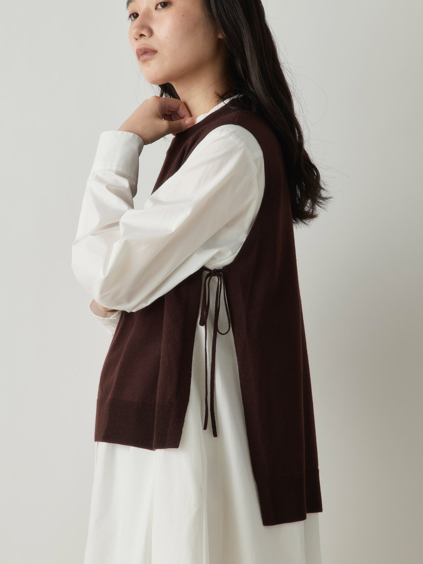 3-720298 side ribbon vest