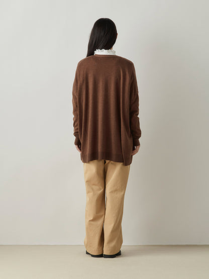 3-720300 wide knit cardigan