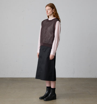 mesh knit 2way vest