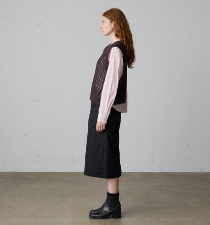 mesh knit 2way vest