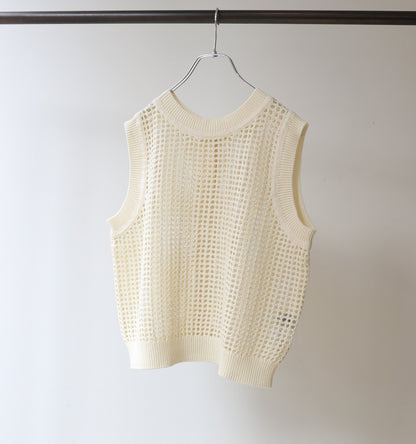 mesh knit 2way vest