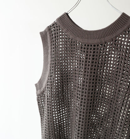 mesh knit 2way vest