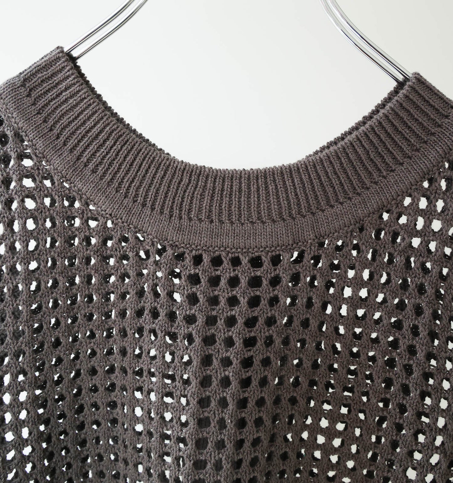 mesh knit 2way vest