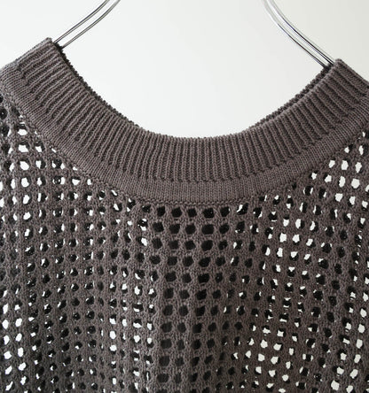 mesh knit 2way vest