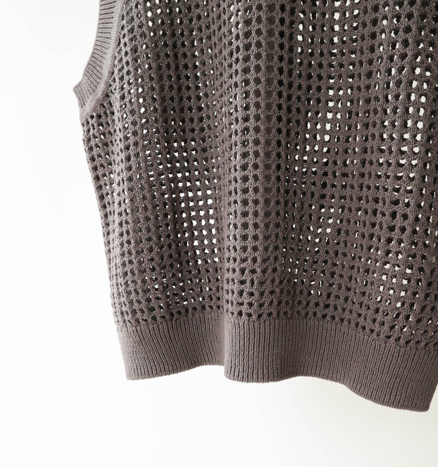mesh knit 2way vest