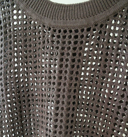 mesh knit 2way vest