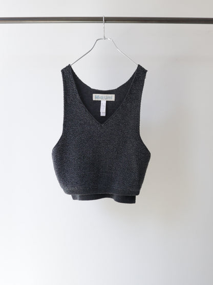3-72994763 pile boa knit vest