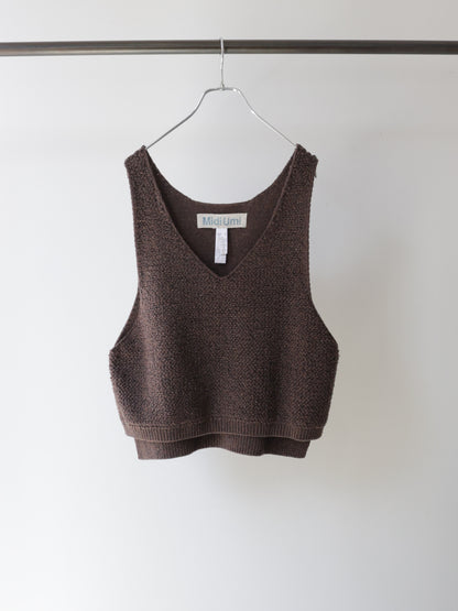 3-72994763 pile boa knit vest
