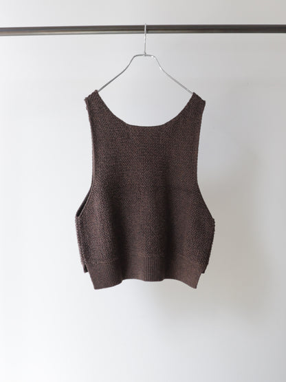 3-72994763 pile boa knit vest