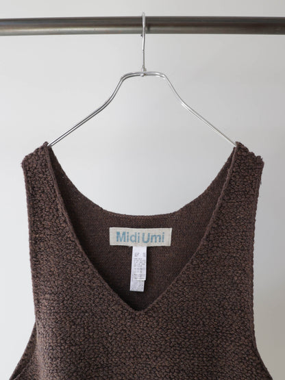 3-72994763 pile boa knit vest