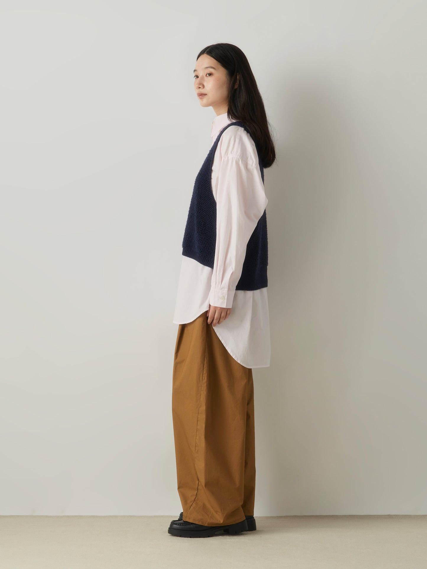 3-72994763 pile boa knit vest
