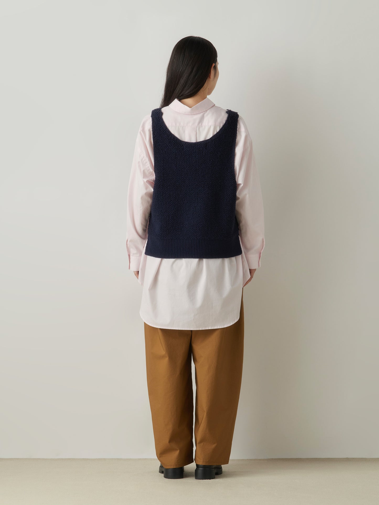 3-72994763 pile boa knit vest