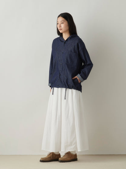 3-730276 denim hooded  shirt