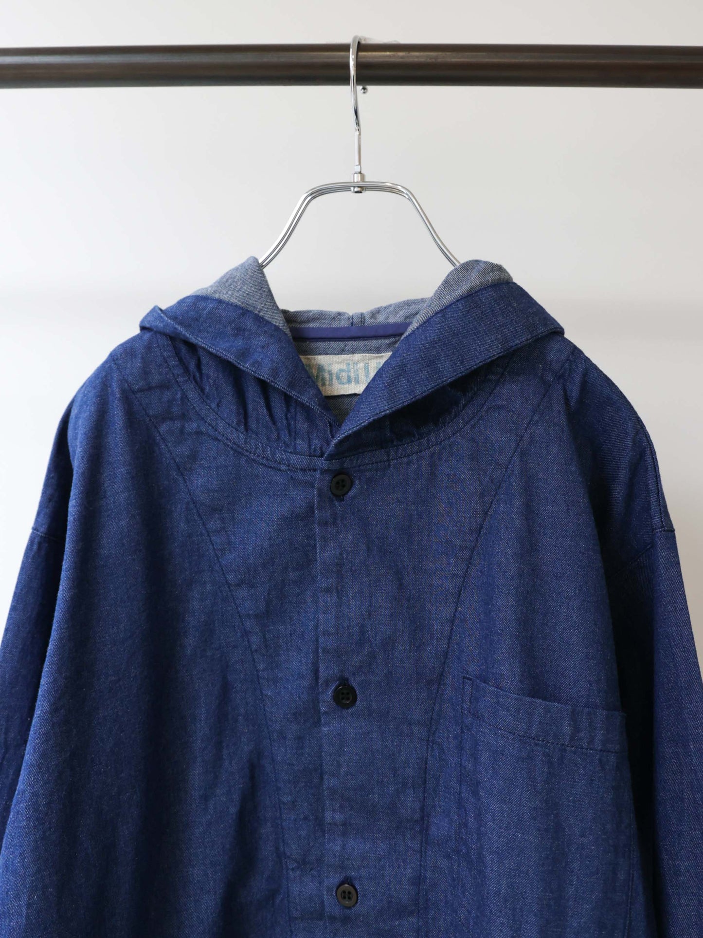 3-730276 denim hooded  shirt