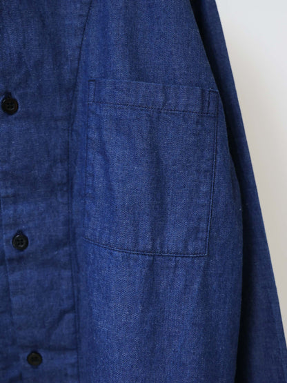 3-730276 denim hooded  shirt