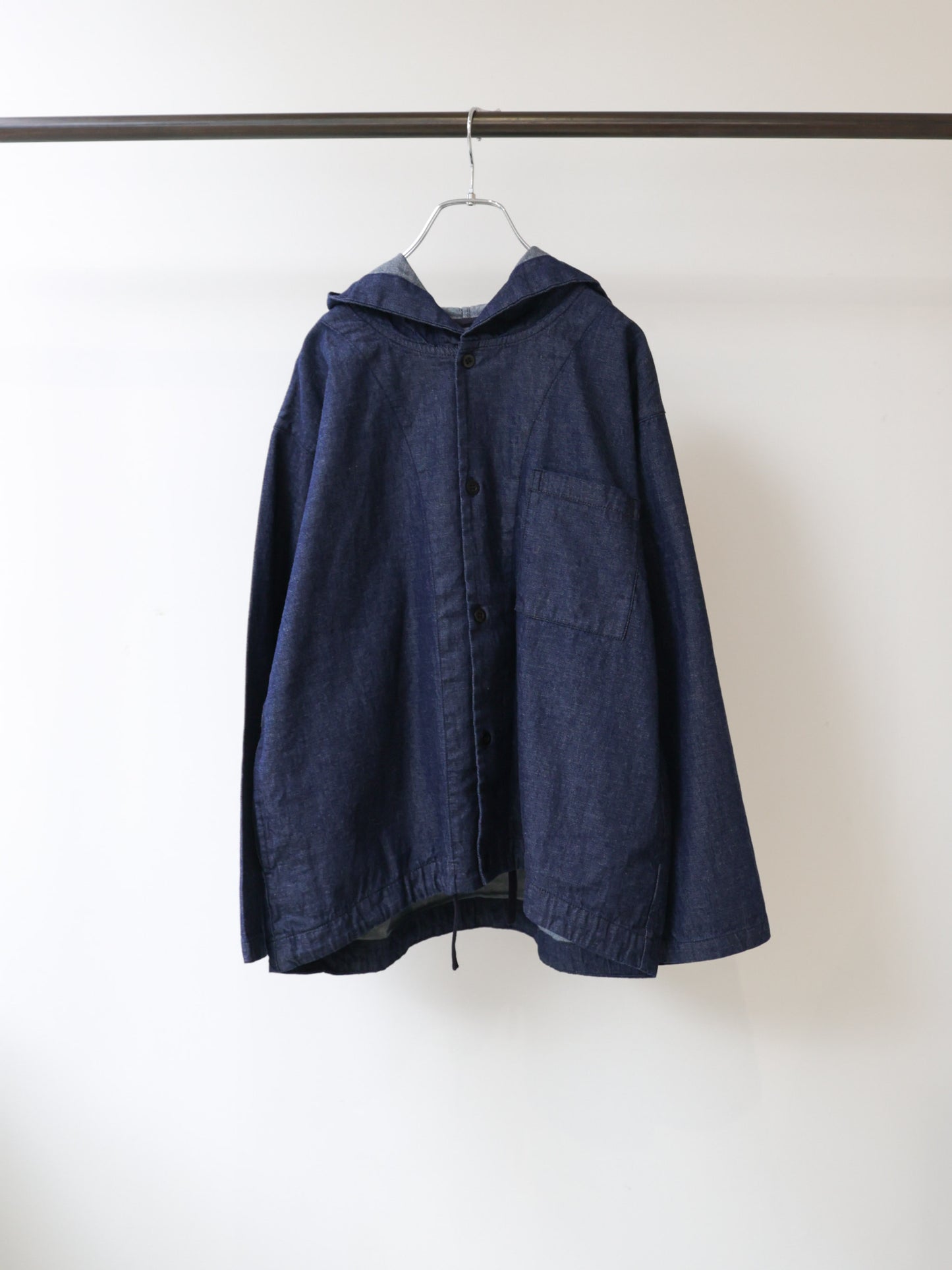 3-730276 denim hooded  shirt