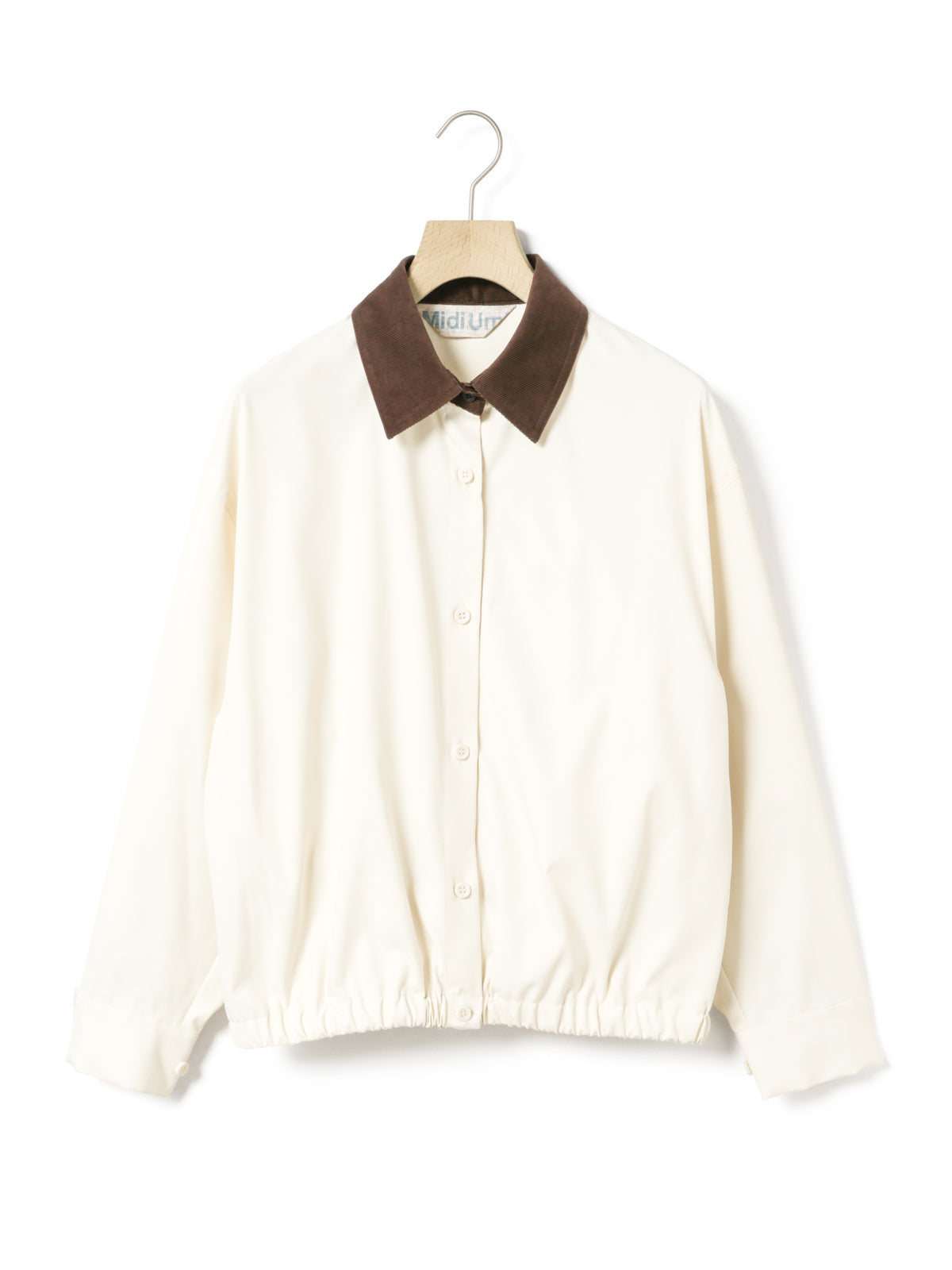 3-730331　contrast collar shirt
