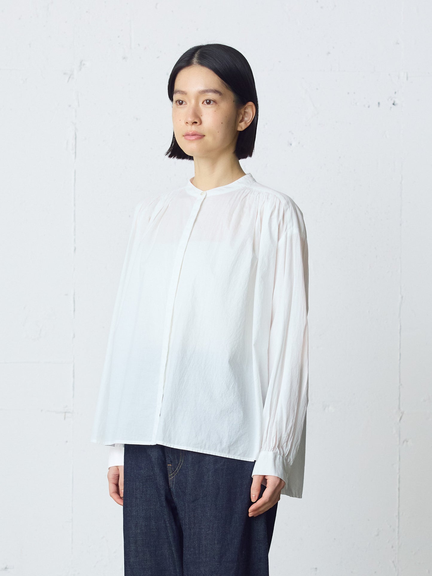 gathered wide shirt