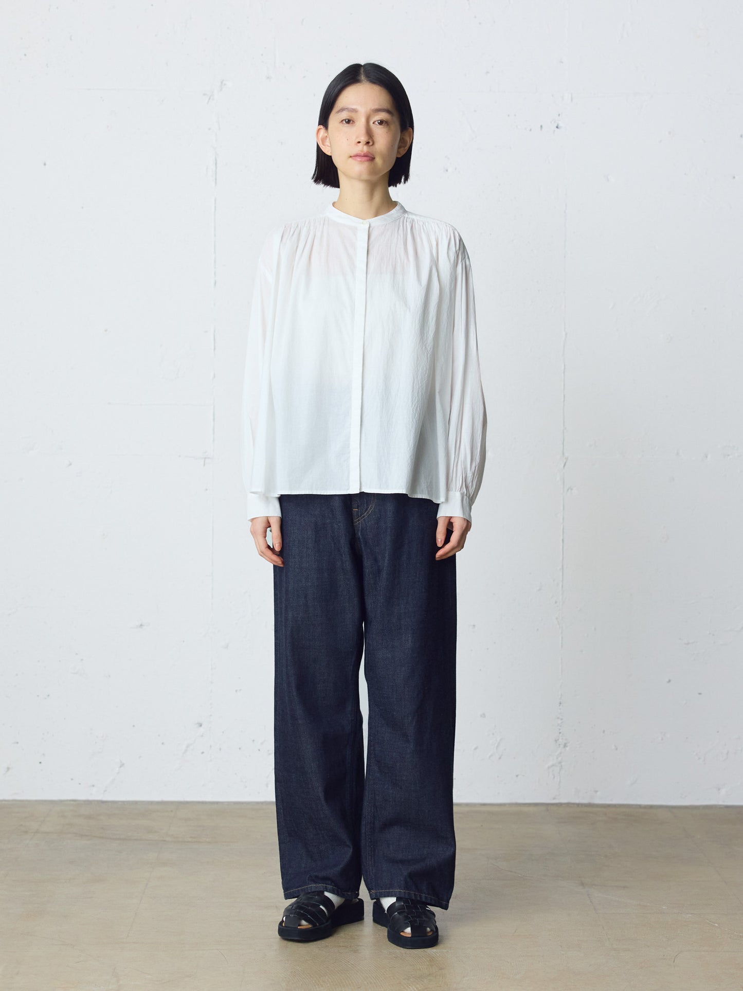 gathered wide shirt