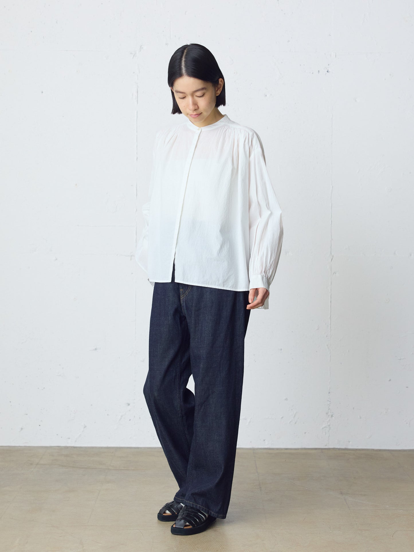 gathered wide shirt