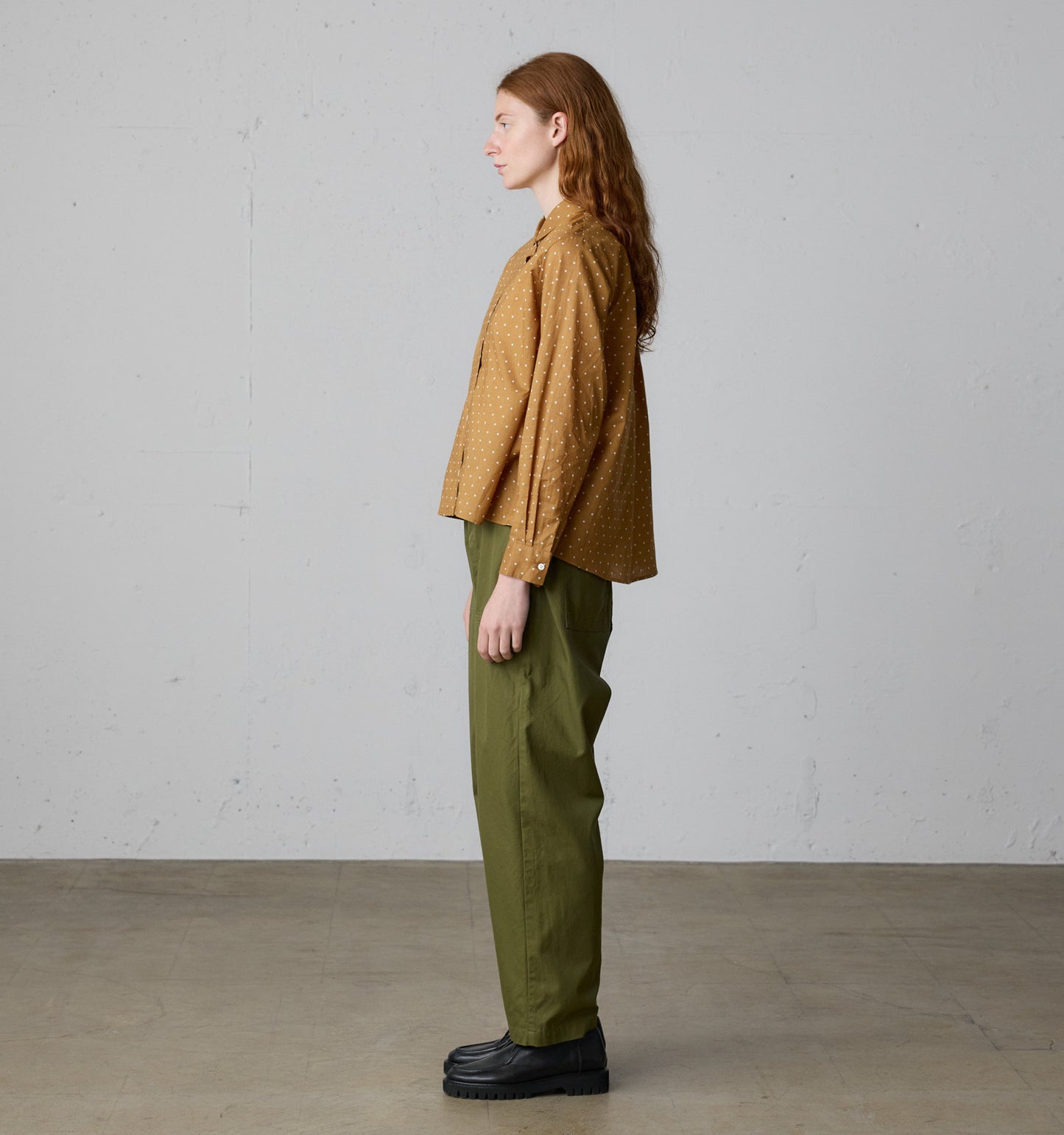 dots dutch collar shirt