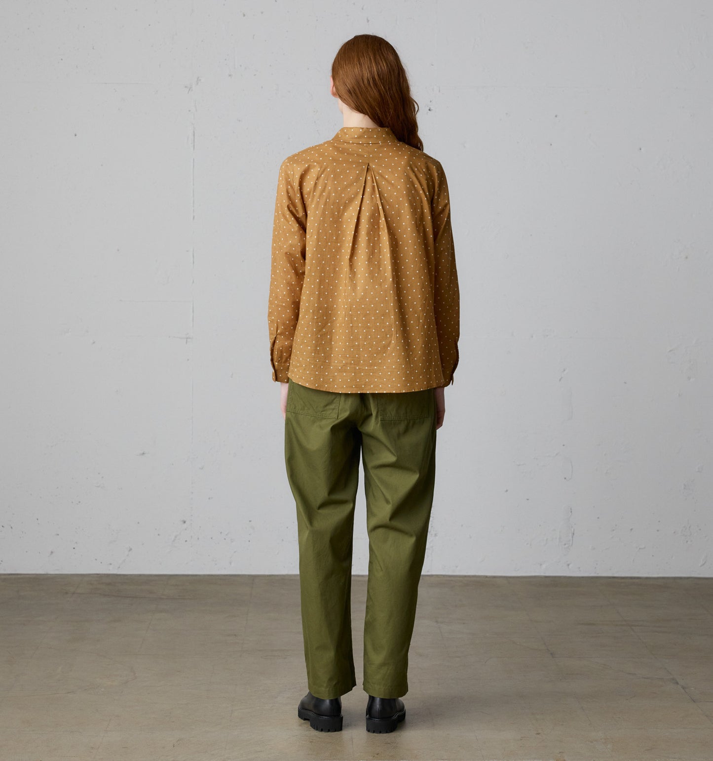 dots dutch collar shirt