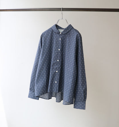 dots dutch collar shirt