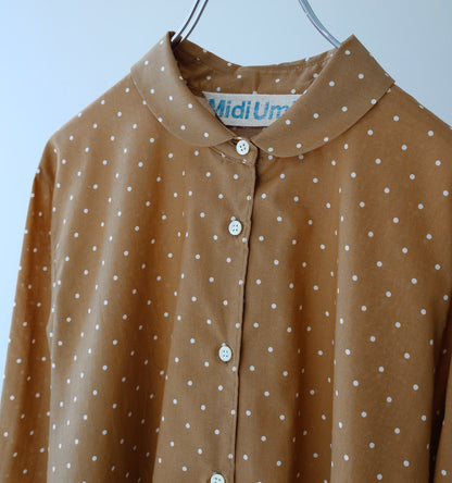 dots dutch collar shirt