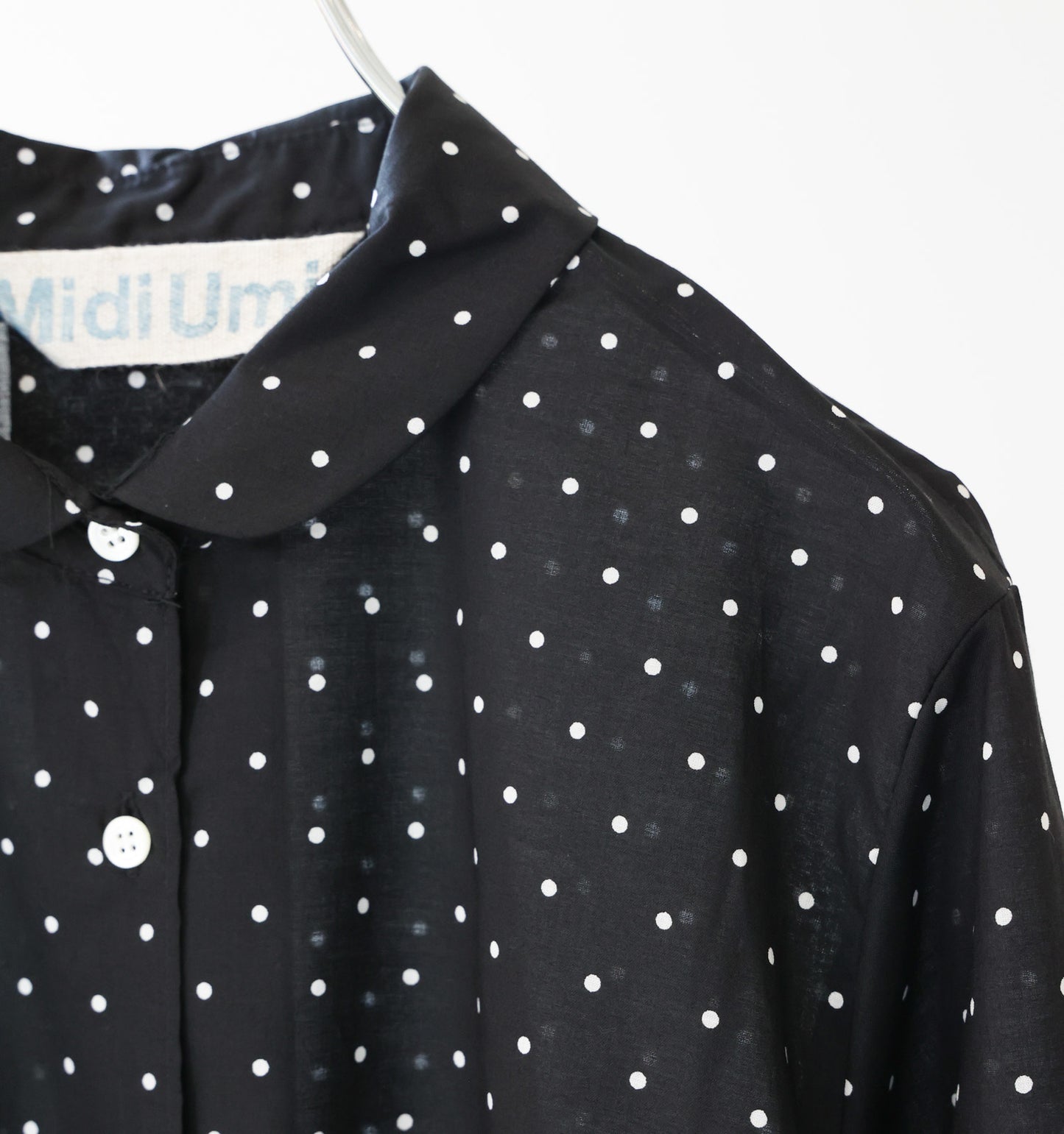 dots dutch collar shirt
