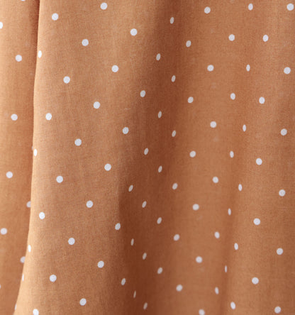 dots band collar shirt