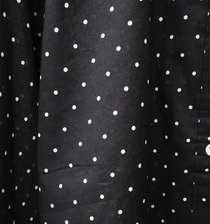 dots band collar shirt
