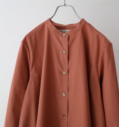 A line band collar shirt