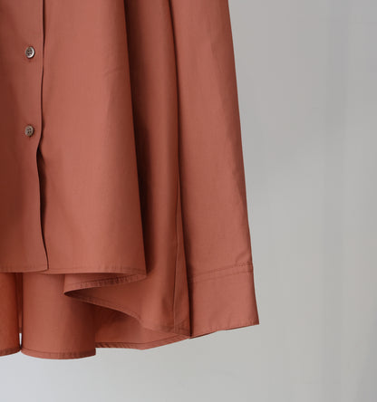A line band collar shirt