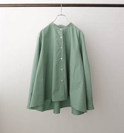 A line band collar shirt