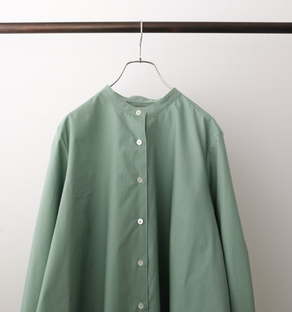 A line band collar shirt