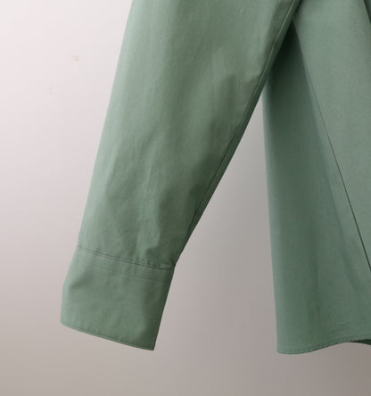 A line band collar shirt