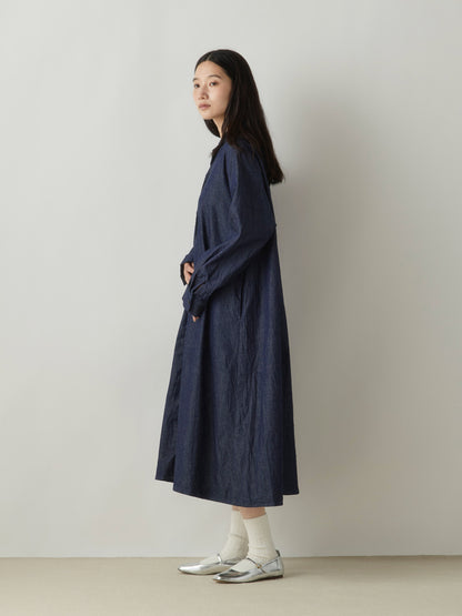 3-750261 denim coat one-piece