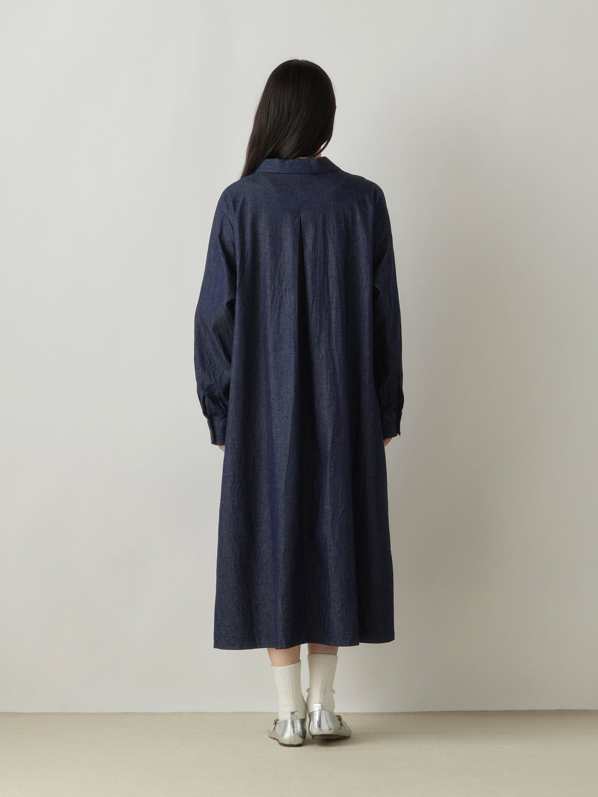 3-750261 denim coat one-piece