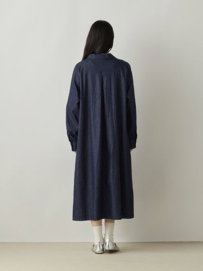 3-750261 denim coat one-piece