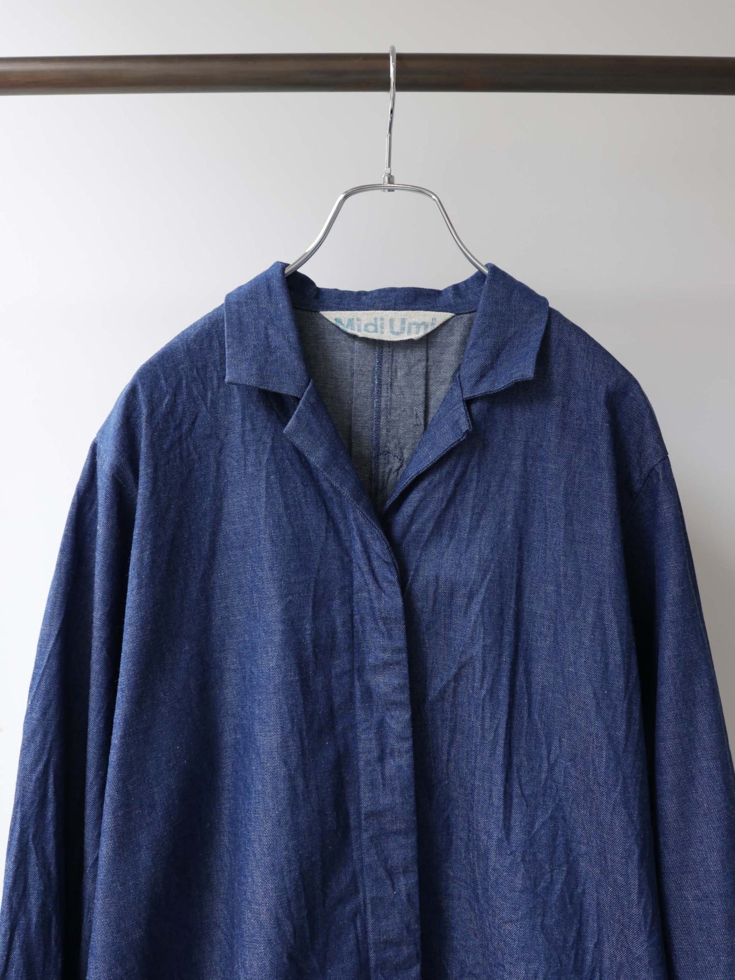 3-750261 denim coat one-piece