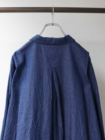 3-750261 denim coat one-piece
