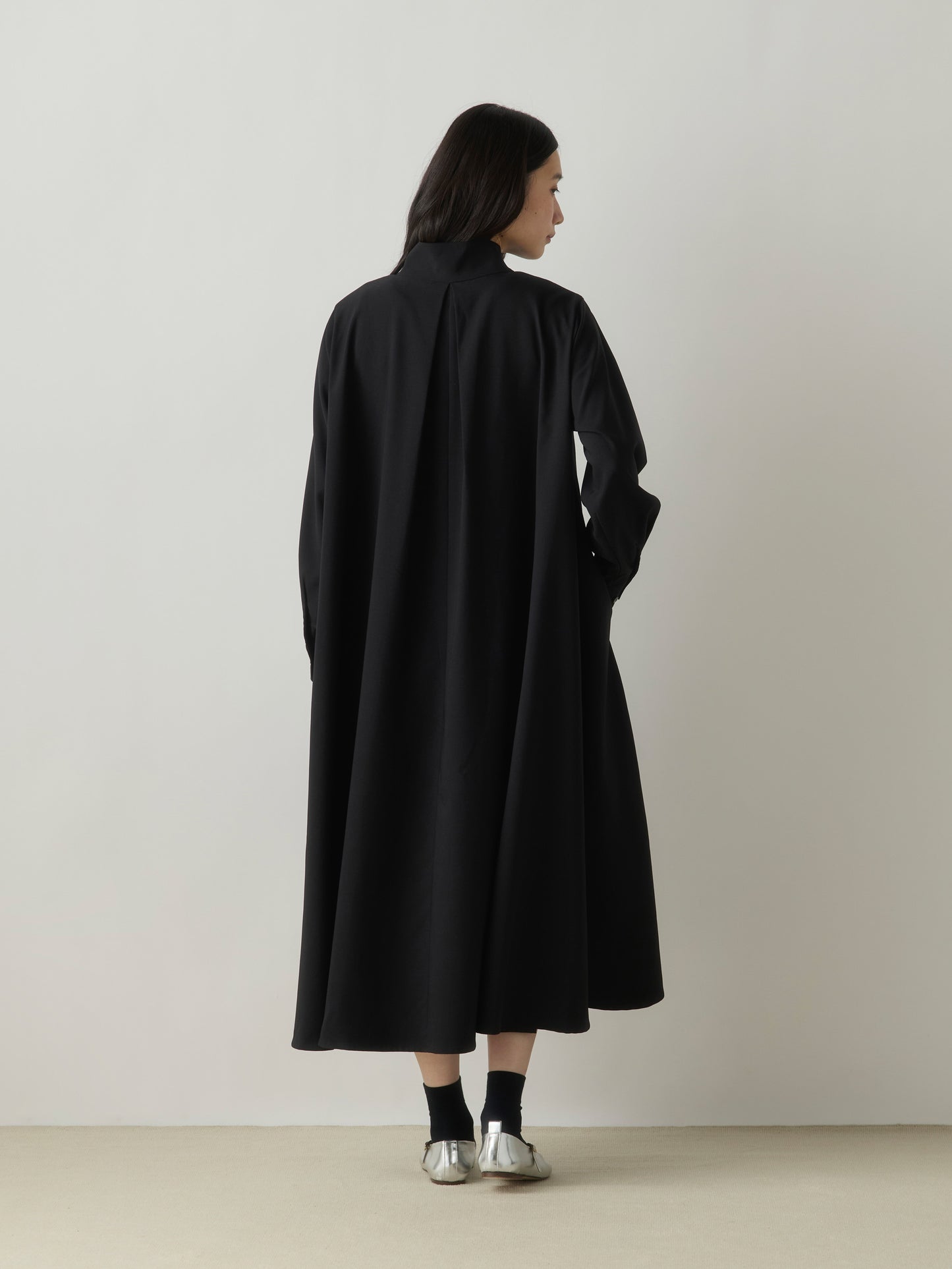 3-750306 stand neck coat one-piece