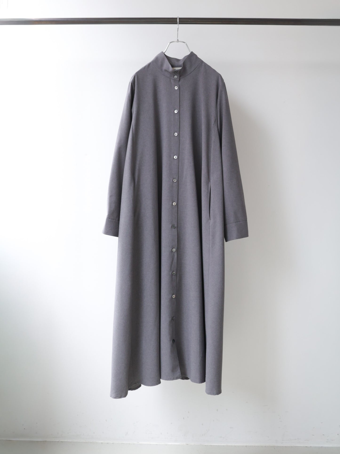 3-750306 stand neck coat one-piece