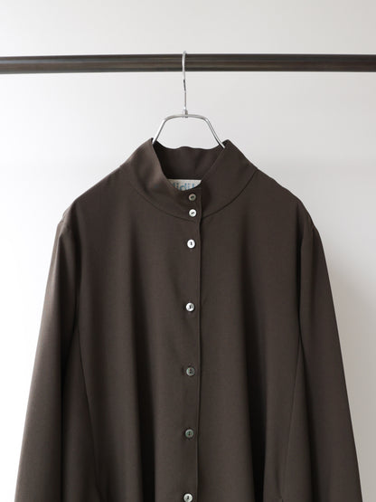 3-750306 stand neck coat one-piece